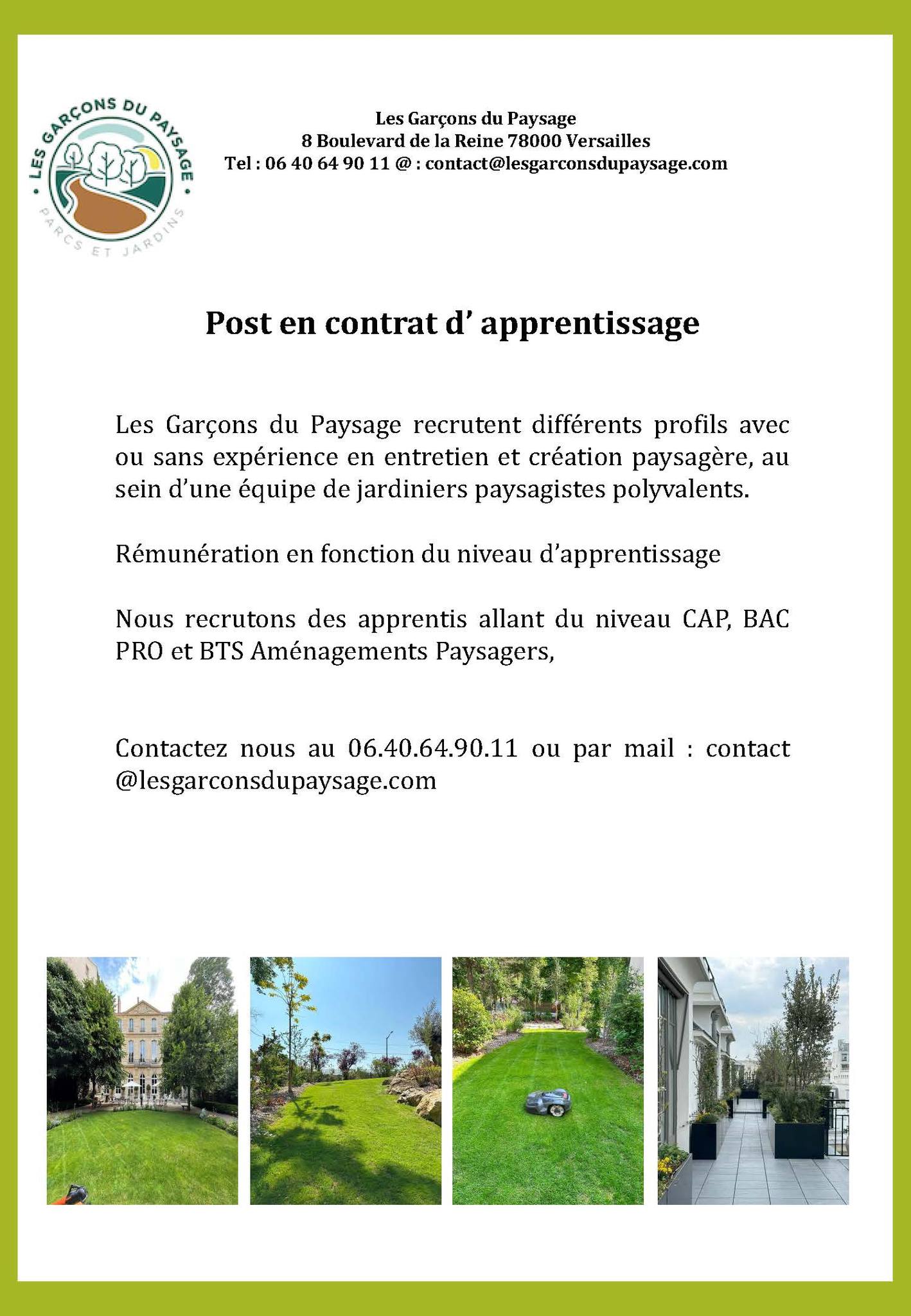 Poste apprentissage