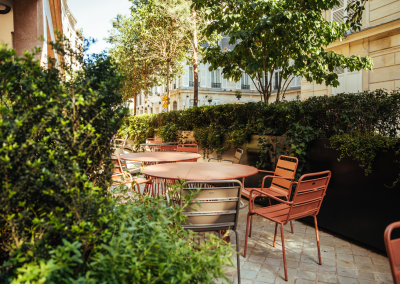 Terrasse et restaurant Paris 8ᵉ